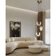 Pendule, Lustre suspendate - Lustra LED, pendul design modern Maya auriu