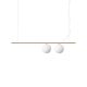 Pendule, Lustre suspendate - Lustra / Pendul design modern Perline sp2 alama