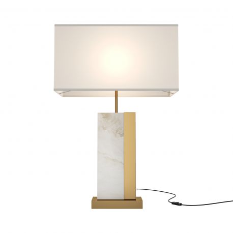 Veioze - Veioza, lampa de masa design modern Bianco alama, alb 45cm