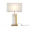 Veioza, lampa de masa design modern Bianco alama, alb 45cm