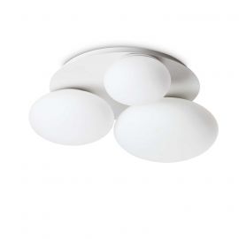 Plafoniere - Plafoniera design modern Ninfea pl3 alba