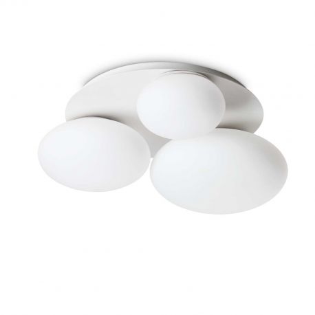 Plafoniere - Plafoniera design modern Ninfea pl3 alba