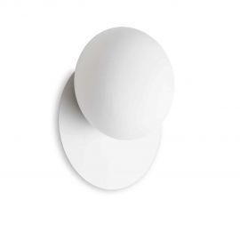Aplice, corpuri de iluminat pentru pereti - Aplica de perete design modern Ninfea ap1 alba