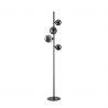 Lampadar modern Perlage pt4 negru/fumuriu