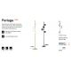 Lampadare - Lampadar modern Perlage pt4 negru/fumuriu