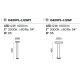 Stalpi - Stalp LED mediu pentru iluminat exterior IP65 Wald grafit, H-80cm