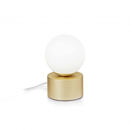 Veioze - Lampa de masa moderna Perlage tl1 alama/alb