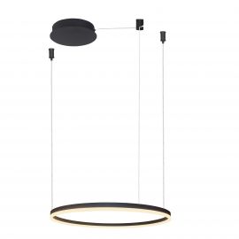 Pendule, Lustre suspendate - Lustra LED suspendata design modern circular geometric HALO PENDANT 60 BK