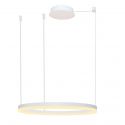 Lustra LED suspendata design modern circular geometric HALO PENDANT 80 WH