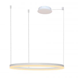 Pendule, Lustre suspendate - Lustra LED suspendata design modern circular geometric HALO PENDANT 100 WH