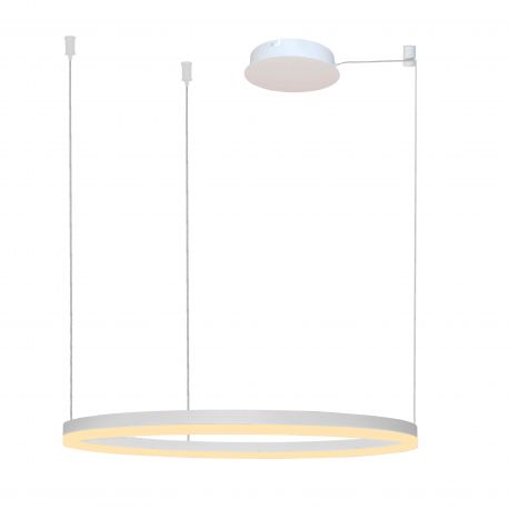 Pendule, Lustre suspendate - Lustra LED suspendata design modern circular geometric HALO PENDANT 100 WH
