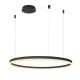 Lustra LED suspendata design modern circular geometric HALO PENDANT 100 BK