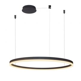 Pendule, Lustre suspendate - Lustra LED suspendata design modern circular geometric HALO PENDANT 100 BK