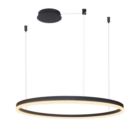 Pendule, Lustre suspendate - Lustra LED suspendata design modern circular geometric HALO PENDANT 100 BK
