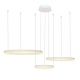 Lustra cu 3 inele LED si telecomanda HALO PENDANT WH 80+60+40 CCT
