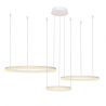 Lustra cu 3 inele LED si telecomanda HALO PENDANT WH 80+60+40 CCT