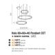 Pendule, Lustre suspendate - Lustra cu 3 inele LED si telecomanda HALO PENDANT WH 80+60+40 CCT