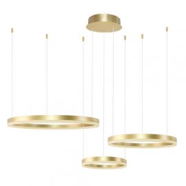 Pendule, Lustre suspendate - Lustra cu 3 inele LED si telecomanda HALO PENDANT GO 80+60+40 CCT