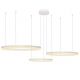 Pendule, Lustre suspendate - Lustra cu 3 inele LED si telecomanda HALO PENDANT WH 100+80+60 CCT