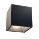 Plafoniere cu spoturi, Spoturi aplicate - Spot LED aplicat, plafoniera design tehnic Alfa negru 7x7cm, 3000K