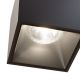 Plafoniere cu spoturi, Spoturi aplicate - Spot LED aplicat, plafoniera design tehnic Alfa negru 7x7cm, 3000K