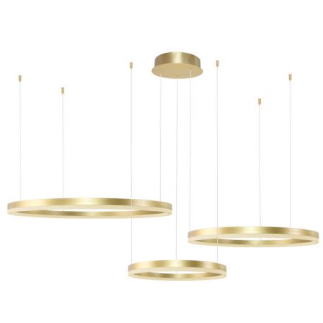 Pendule, Lustre suspendate - Lustra cu 3 inele LED si telecomanda HALO PENDANT GO 100+80+60 CCT