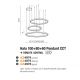Pendule, Lustre suspendate - Lustra cu 3 inele LED si telecomanda HALO PENDANT GO 100+80+60 CCT
