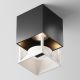 Plafoniere cu spoturi, Spoturi aplicate - Spot LED aplicat, plafoniera dimabil design tehnic Alfa negru 7x7cm, 3000K