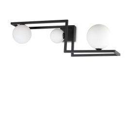 Plafoniere - Plafoniera design geometric Angolo pl3 negru