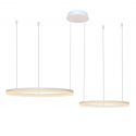 Lustra cu 2 inele LED si telecomanda HALO PENDANT WH 80+60 CCT