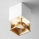 Plafoniere cu spoturi, Spoturi aplicate - Spot LED aplicat, plafoniera dimabil design tehnic Alfa alb 7x7cm, 3000K