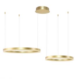 Pendule, Lustre suspendate - Lustra cu 2 inele LED si telecomanda HALO PENDANT GO 80+60 CCT