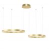 Lustra cu 2 inele LED si telecomanda HALO PENDANT GO 80+60 CCT