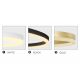Lustre aplicate - Lustra LED aplicata design modern geometric HALO 80 WH
