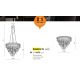 Pendule, Lustre suspendate - Lustra moderna 2 in 1 design elegant KALABRIA XL GO