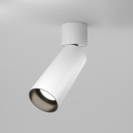 Plafoniere cu spoturi, Spoturi aplicate - Spot LED aplicat directionabil design tehnic Focus alb, 3000K