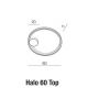 Lustre aplicate - Lustra LED aplicata design modern geometric HALO 60 WH