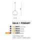 Pendule, Lustre suspendate - Pendul design modern Gulia 1 Gold
