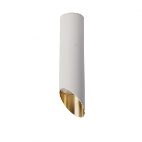 Plafoniere cu spoturi, Spoturi aplicate - Spot aplicat design tehnic Lipari alb, H-25cm