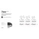 Plafoniere cu spoturi, Spoturi aplicate - Plafoniera LED design modern Ziggy pl d30 neagra