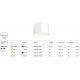 Plafoniere cu spoturi, Spoturi aplicate - Spot LED aplicat design tehnic Planet alb