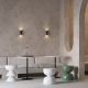 Aplice, corpuri de iluminat pentru pereti - Aplica de perete cu lumina ambientala design tehnic Focus S negru