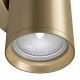 Aplice, corpuri de iluminat pentru pereti - Aplica de perete cu lumina ambientala design tehnic Focus S auriu mat
