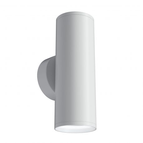 Aplice, corpuri de iluminat pentru pereti - Aplica de perete cu lumina ambientala design tehnic Focus S alb