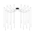 Lustra LED design minimalist Lucciola sp16 negru