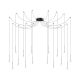 Lustra LED design minimalist Lucciola sp16 negru