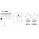 Pendule, Lustre suspendate - Lustra LED design minimalist Lucciola sp16 negru