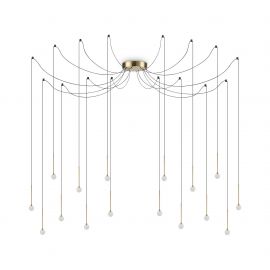 Pendule, Lustre suspendate - Lustra LED design minimalist Lucciola sp16 cupru