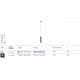 Pendule, Lustre suspendate - Pendul design tehnic Lipari alb, auriu