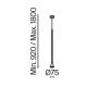 Pendule, Lustre suspendate - Pendul design tehnic Arrow alb